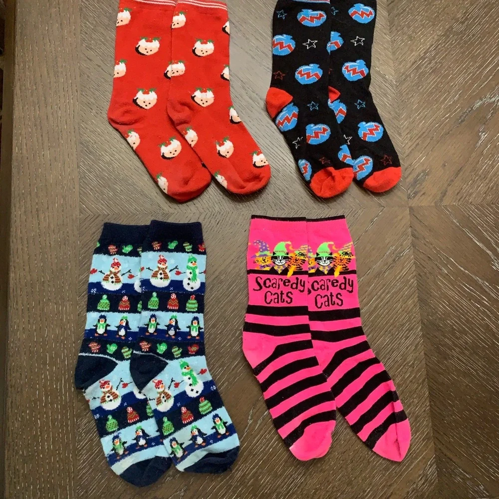 Holiday socks bundle of four